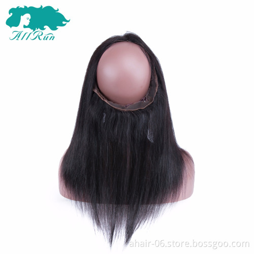 human cuticle aligned Malaysian ear to ear 360 lace frontal closures xuchang